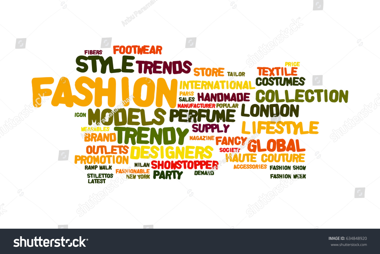 Fashion Word Cloud Stock Illustration 634848920 | Shutterstock
