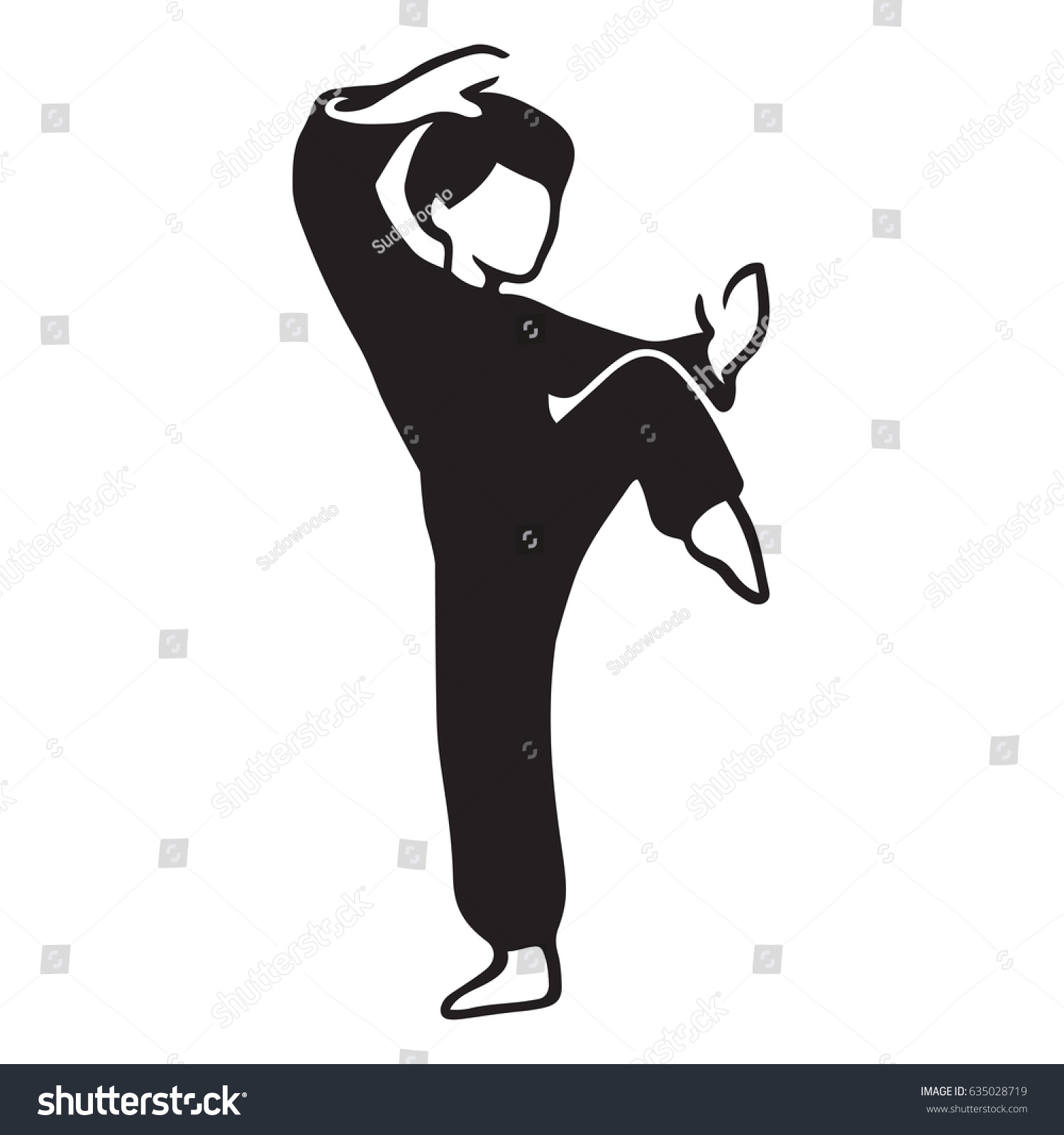 Martial Art Master Illustration Man Karate Stock Illustration 635028719 ...