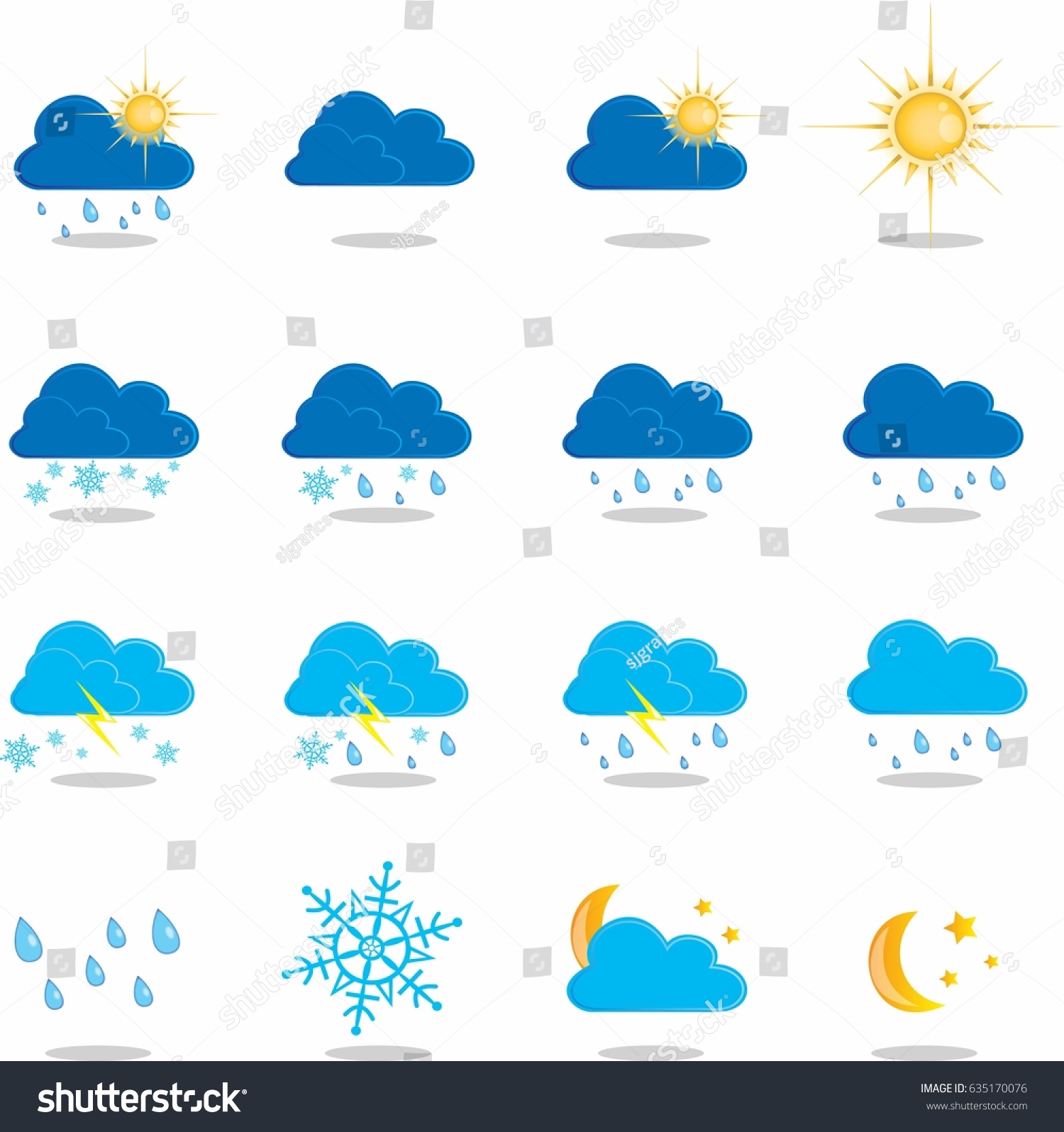 Знаки погоды картинки и названия