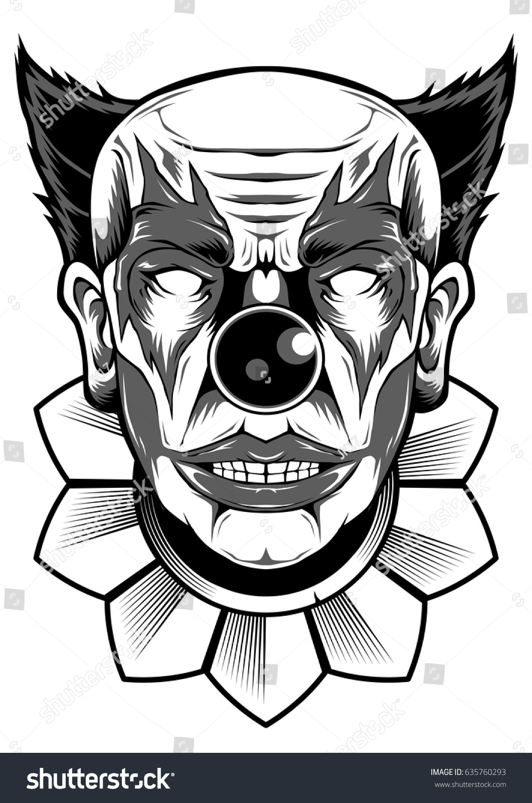 Joker Face Clown Design Vector Objects Stock Vector (Royalty Free ...