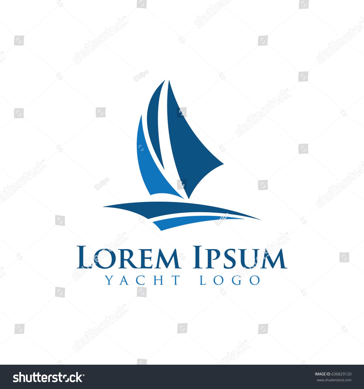 Yacht Logo Stock Vector (Royalty Free) 636829120 | Shutterstock