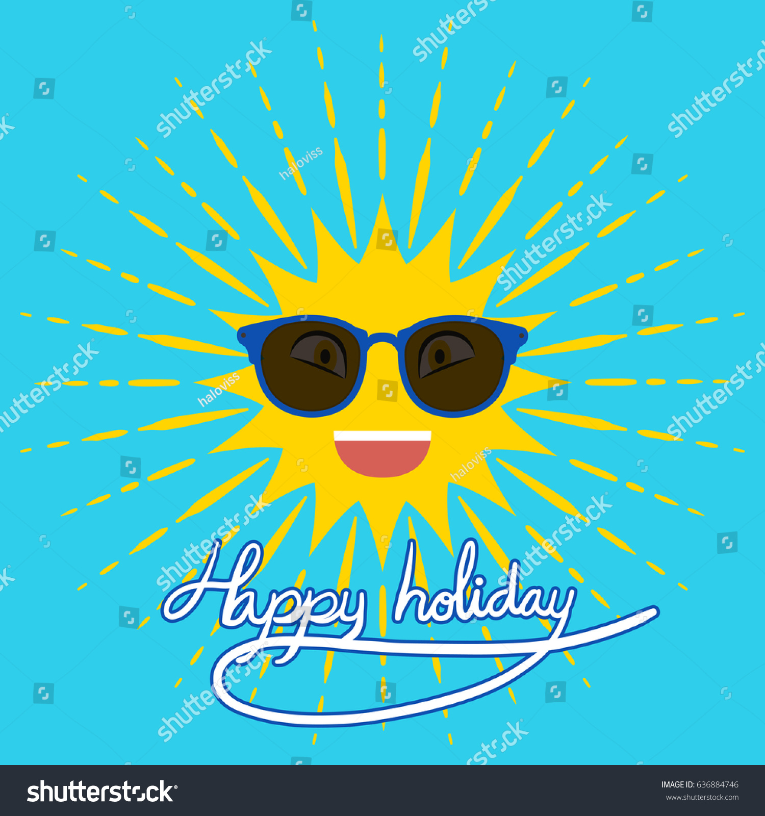 Vector Sun Wearing Sunglasses Banner Background Stock Vector Royalty Free 636884746 Shutterstock 7123