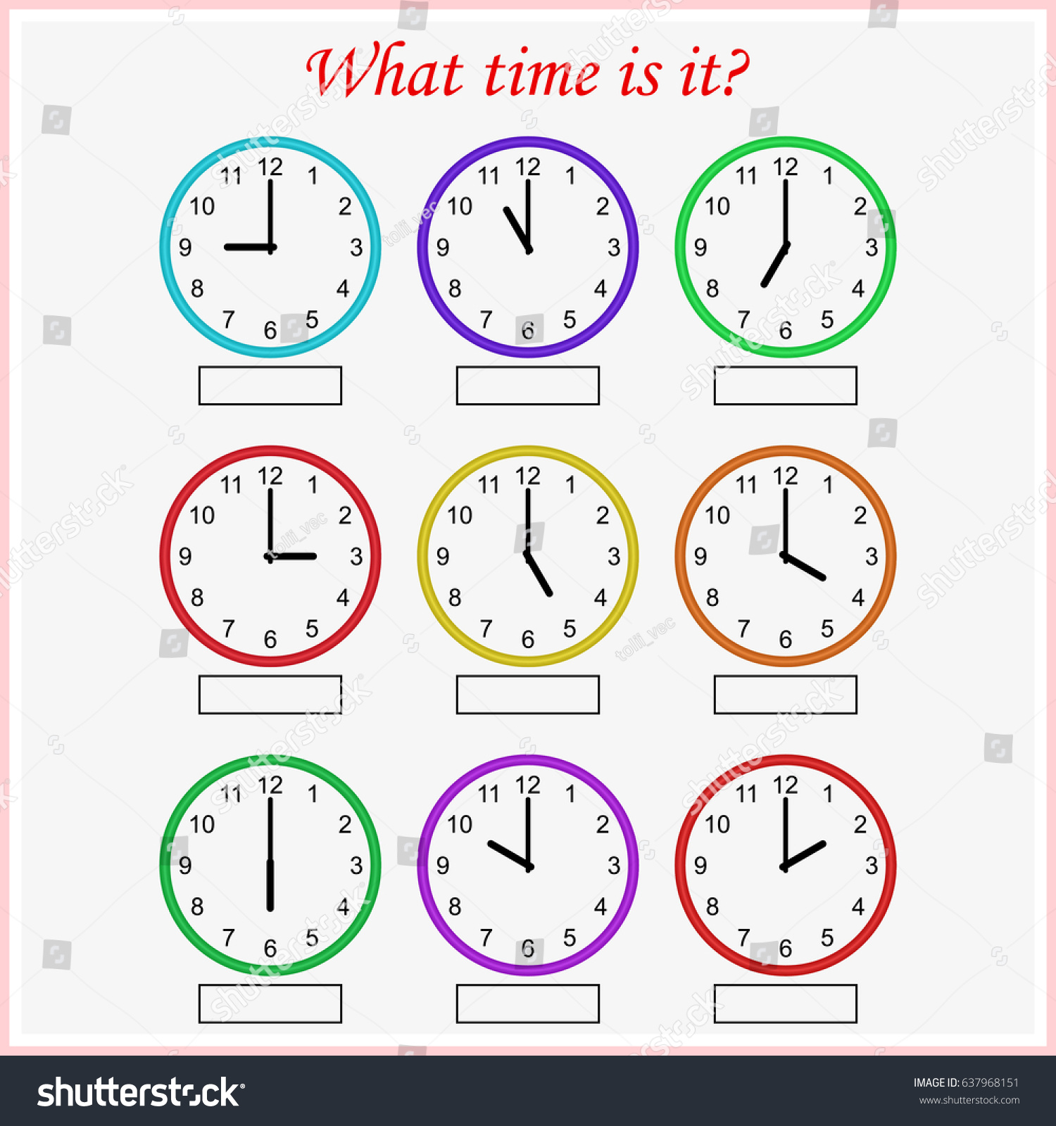 What time is it для детей
