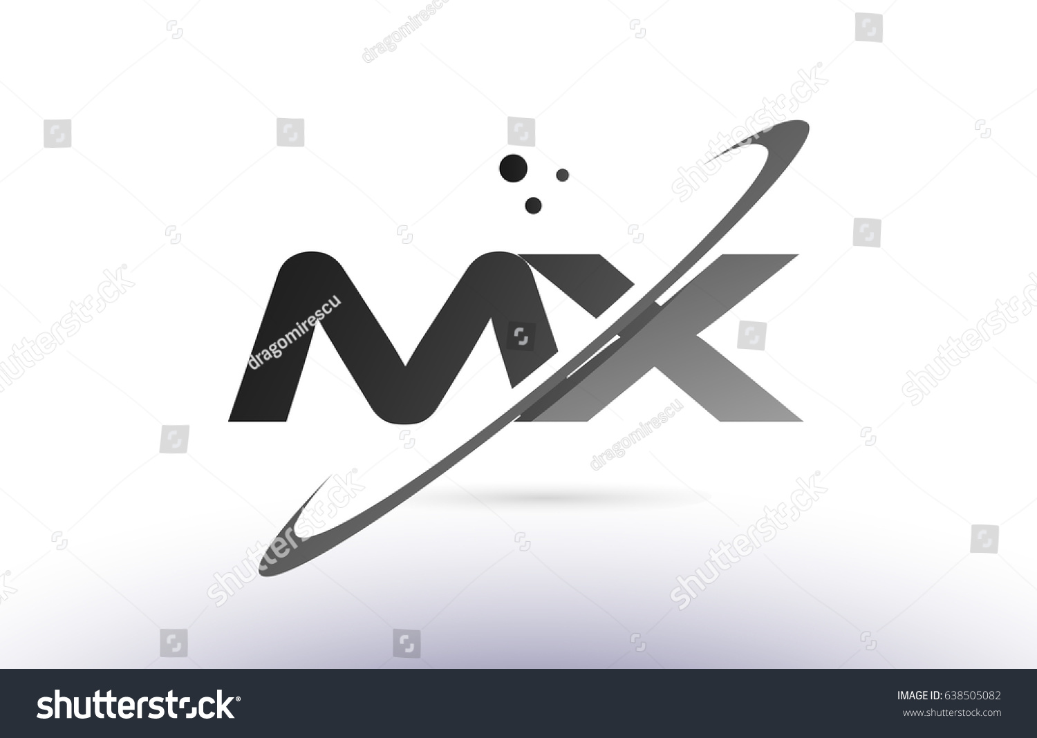 Mx M X Alphabet Letter Logo Stock Vector (Royalty Free) 638505082 ...