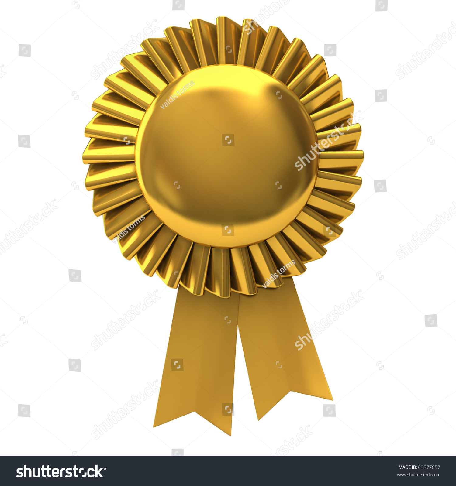 Blank Award Ribbon Rosette Stock Illustration 63877057 | Shutterstock