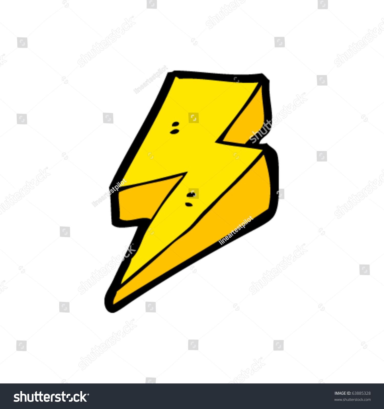 Retro Lightning Bolt Cartoon Stock Vector (Royalty Free) 63885328 ...