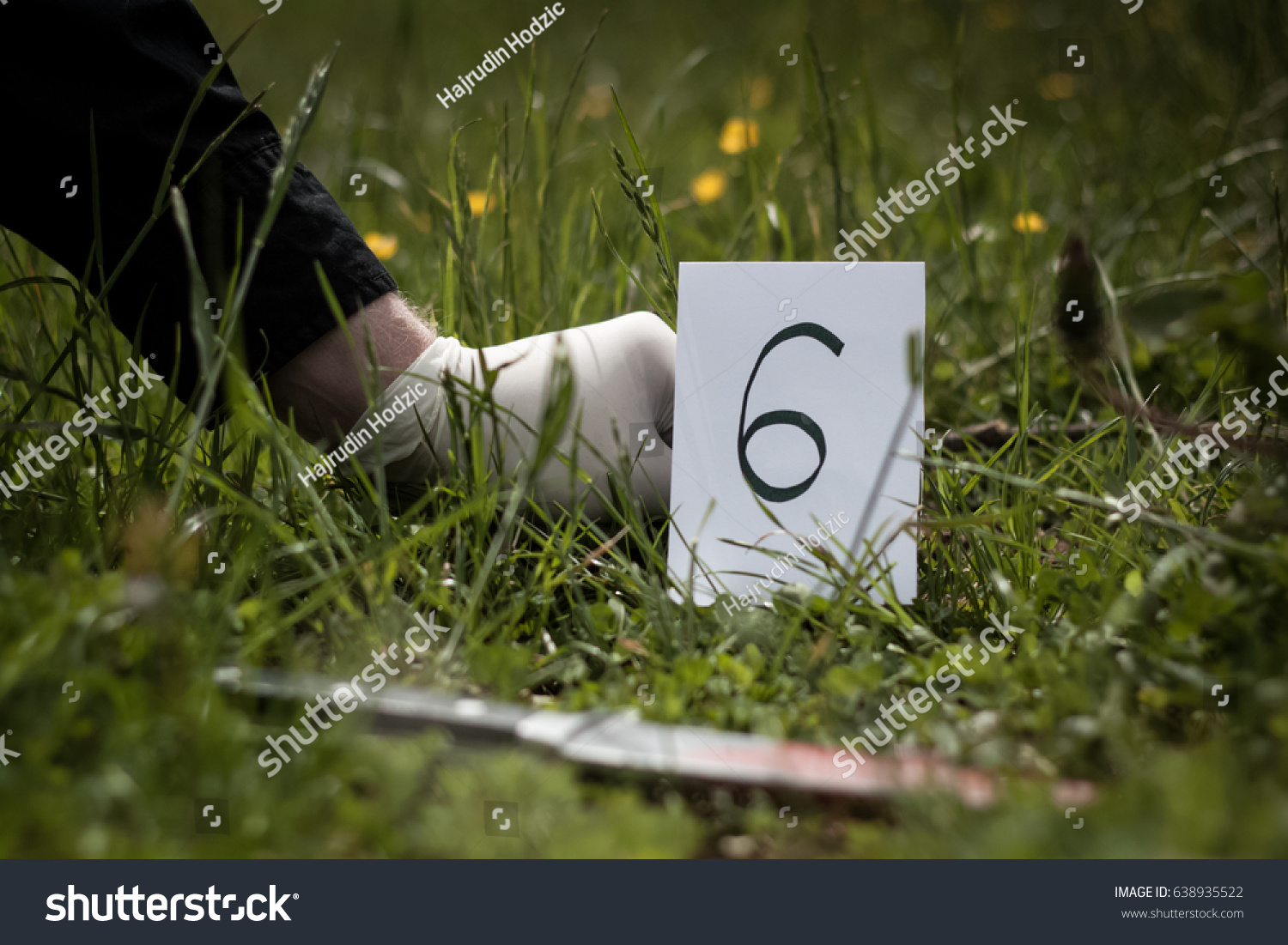 Crime Scene Murder Investigation Police Found Stock Photo 638935522 ...