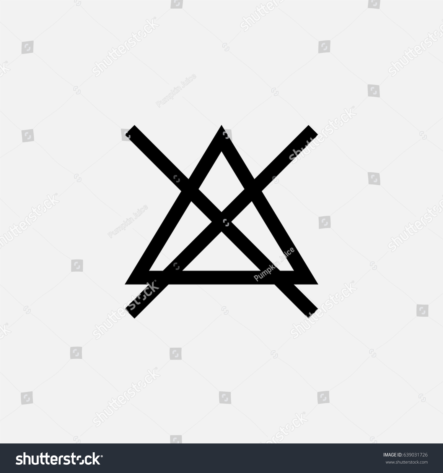 Do Not Bleach Triangle Outline Vector Stock Vector (Royalty Free ...