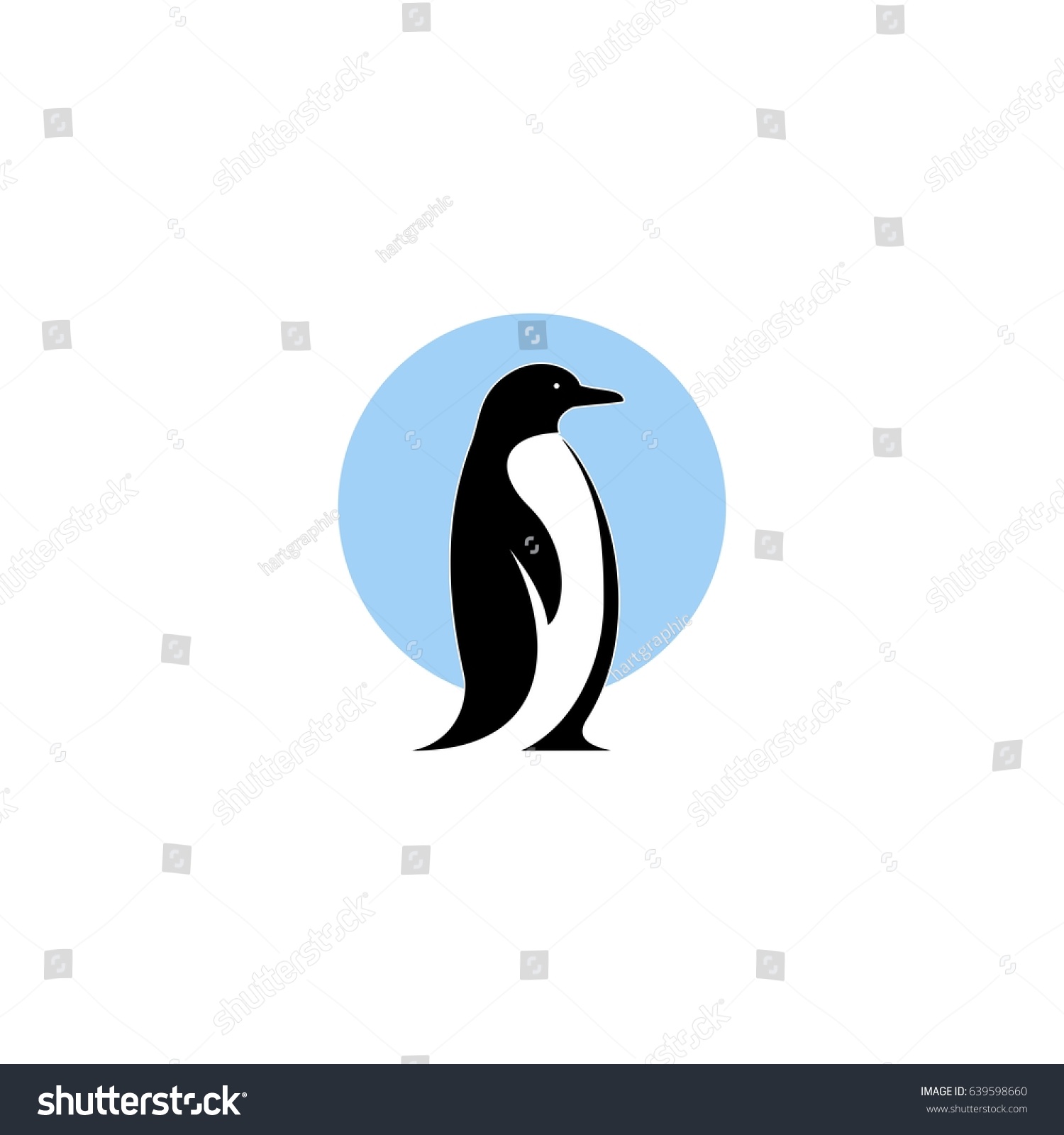 Penguin Bird Vector Logo Arctic Animal Stock Vector (Royalty Free ...