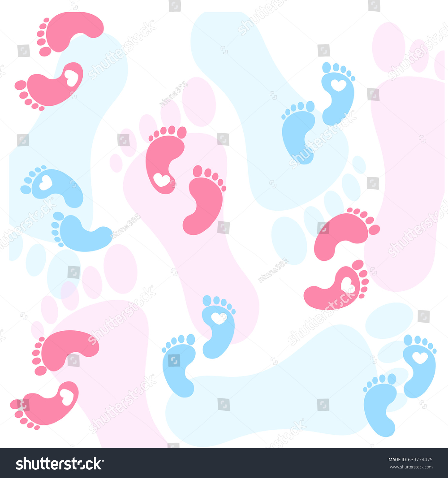 pink baby feet background