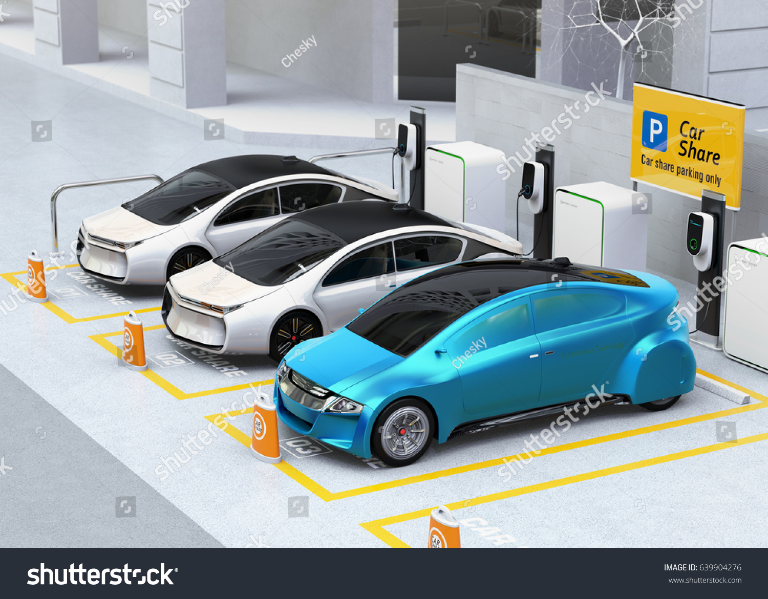 Autonomous Vehicles Parking Sharing Car