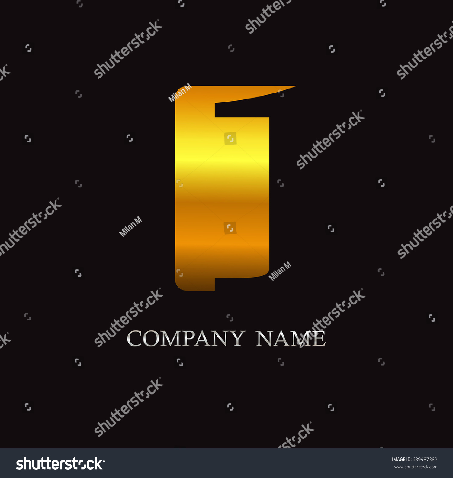 Number 1 Logovector Logo Template Stock Vector (Royalty Free) 639987382