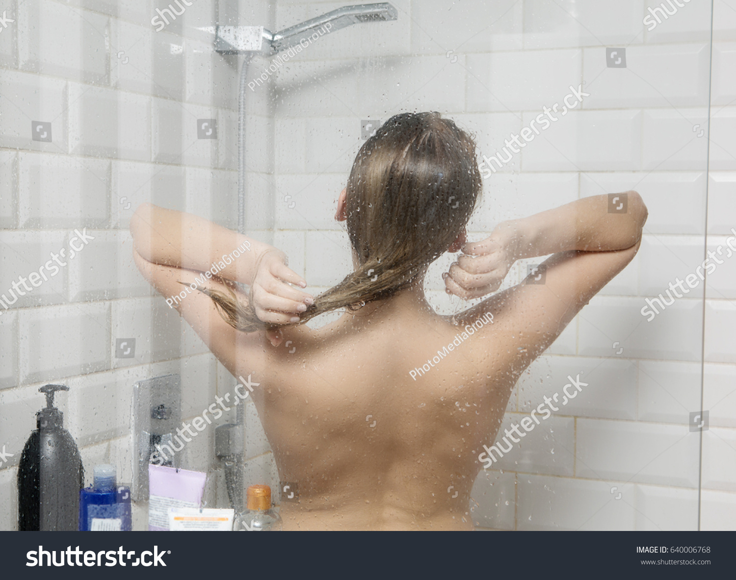 Naked Women Taking Showers
