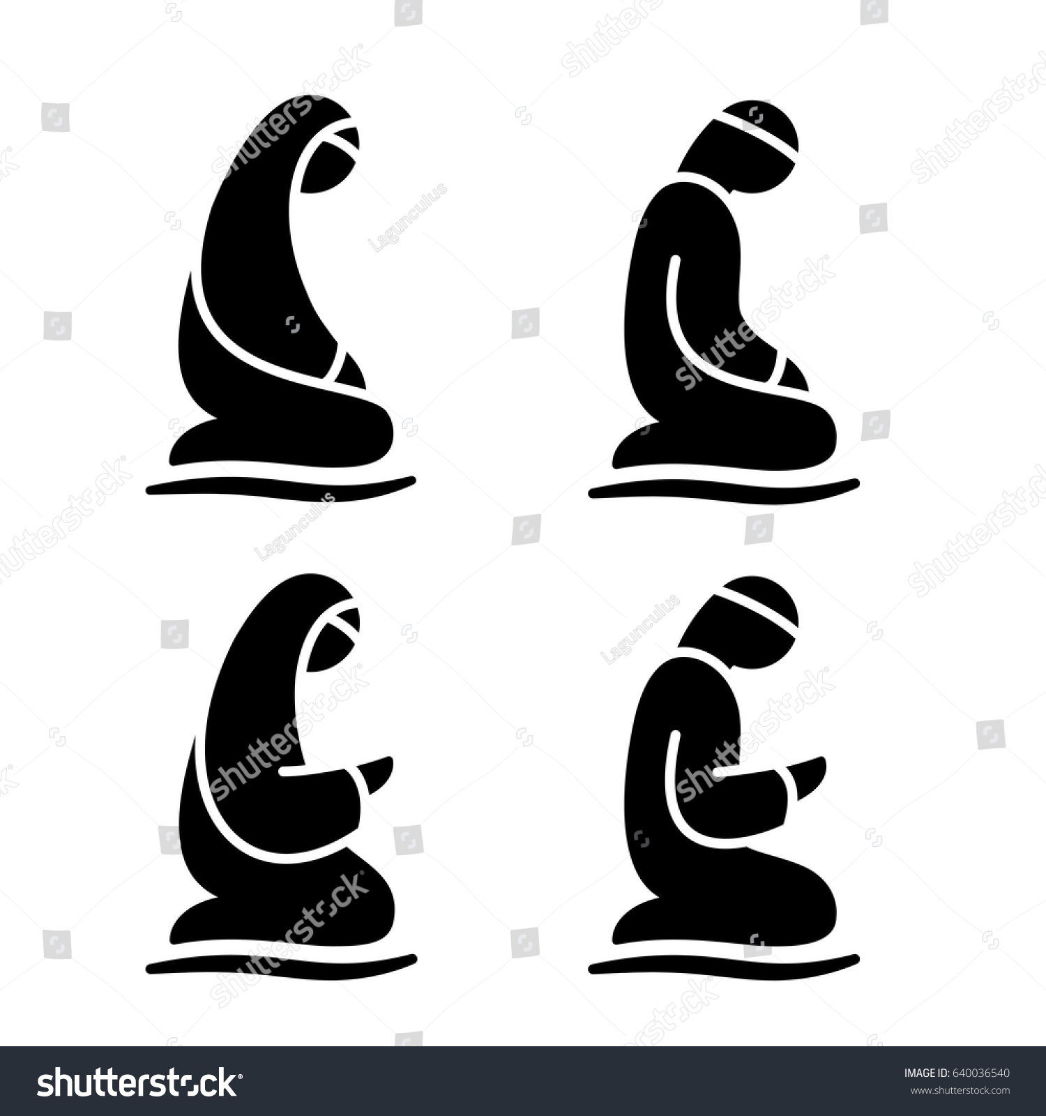 3,895 Men And Women Praying Icon Stock Vectors, Images & Vector Art ...