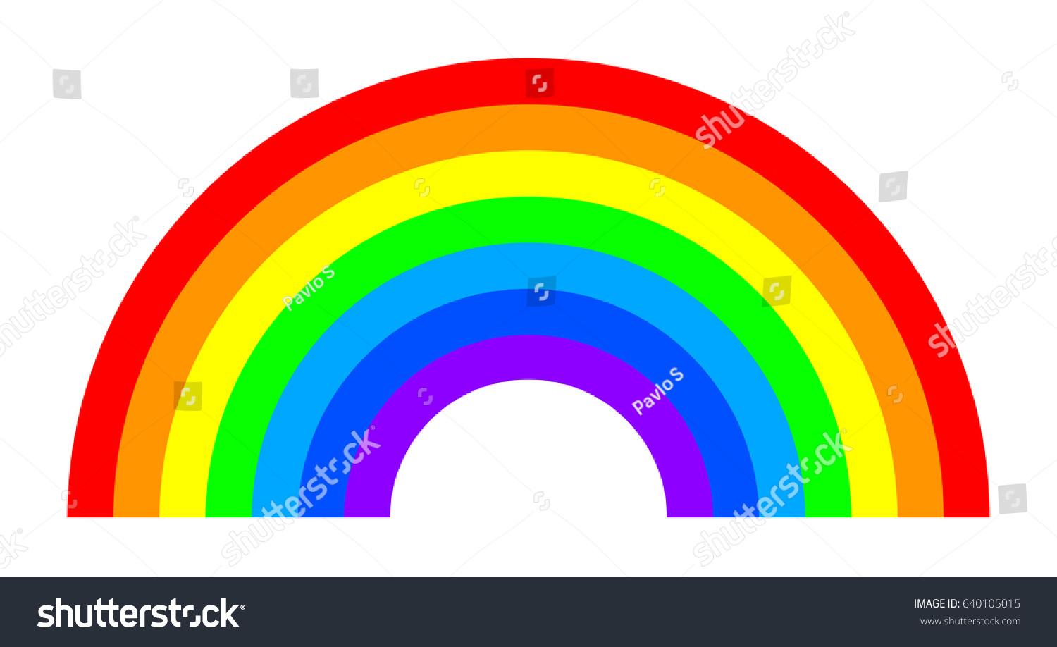 Rainbow Stock Vector Stock Vector (Royalty Free) 640105015 | Shutterstock