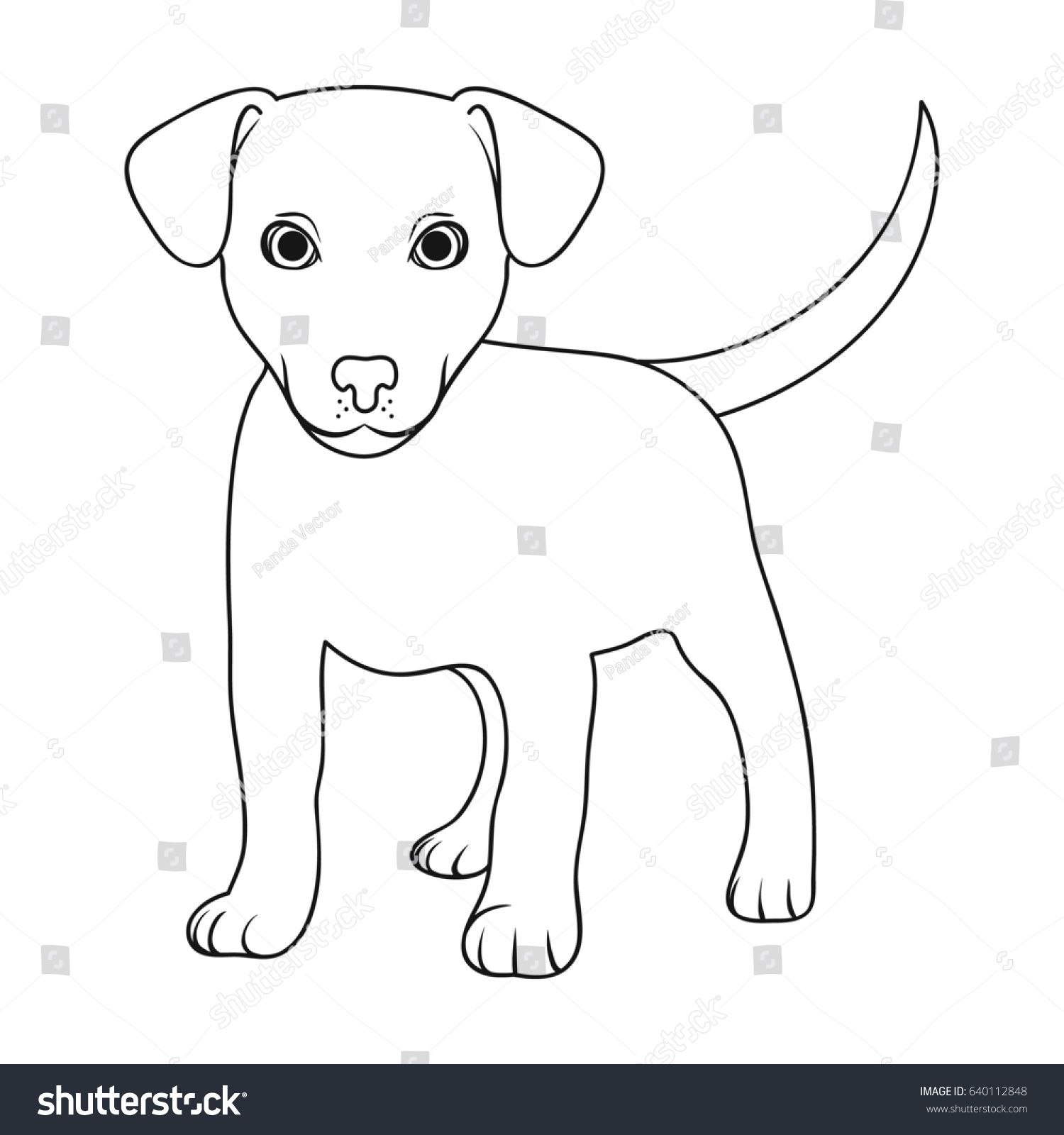 Нарисовать собаку лабрадор карандашом ребенку