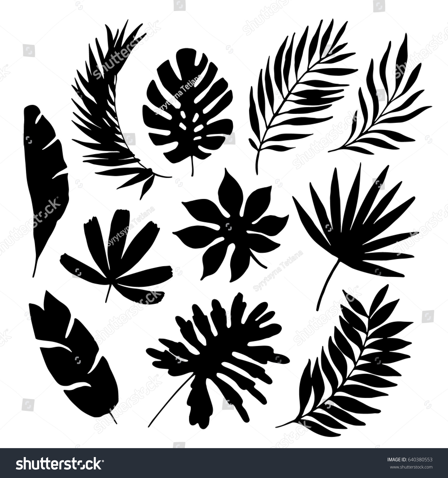 Стилизованный лист пальмы