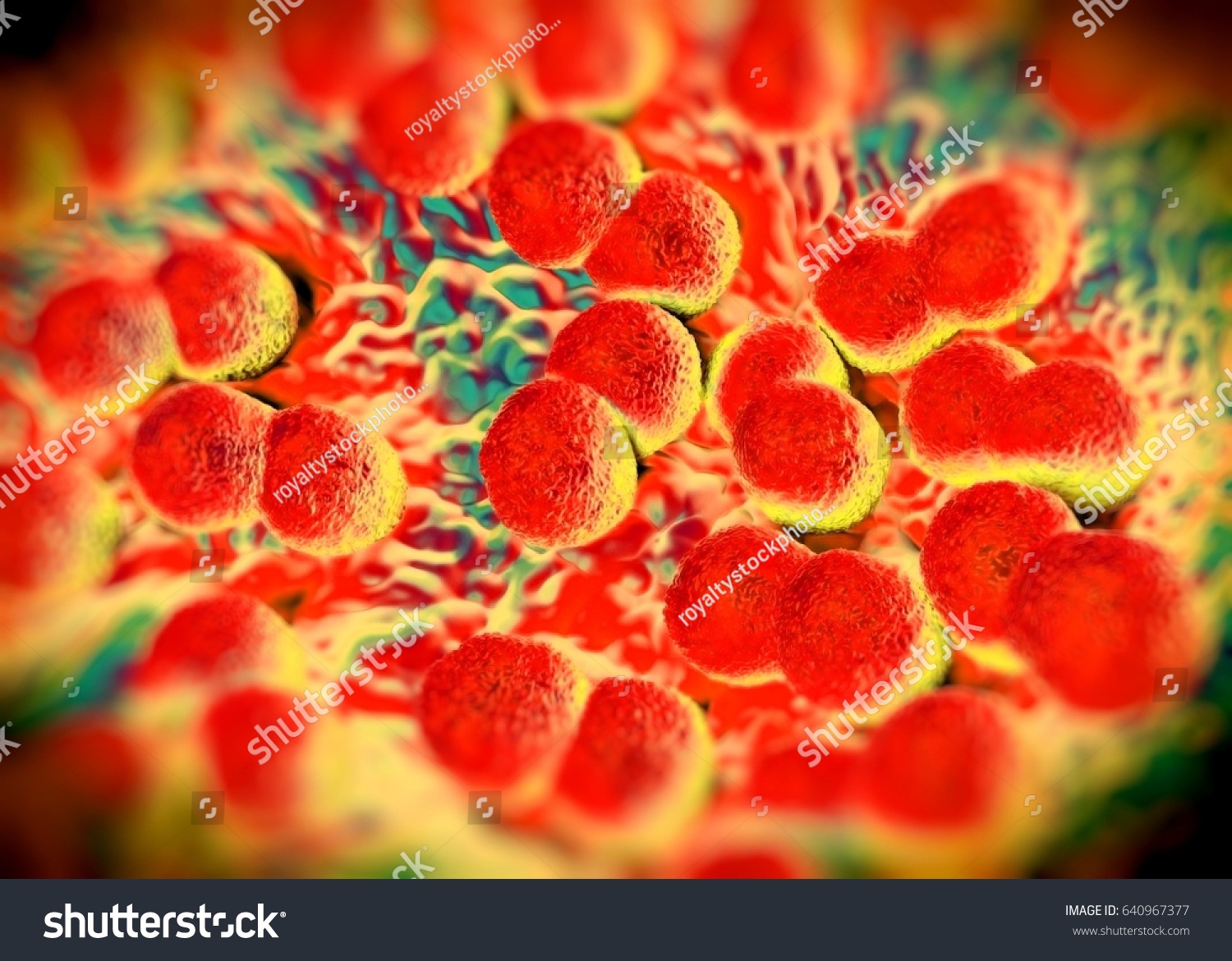 3d Rendering Neisseria Gonorrhoeae Bacteria 스톡 일러스트 640967377