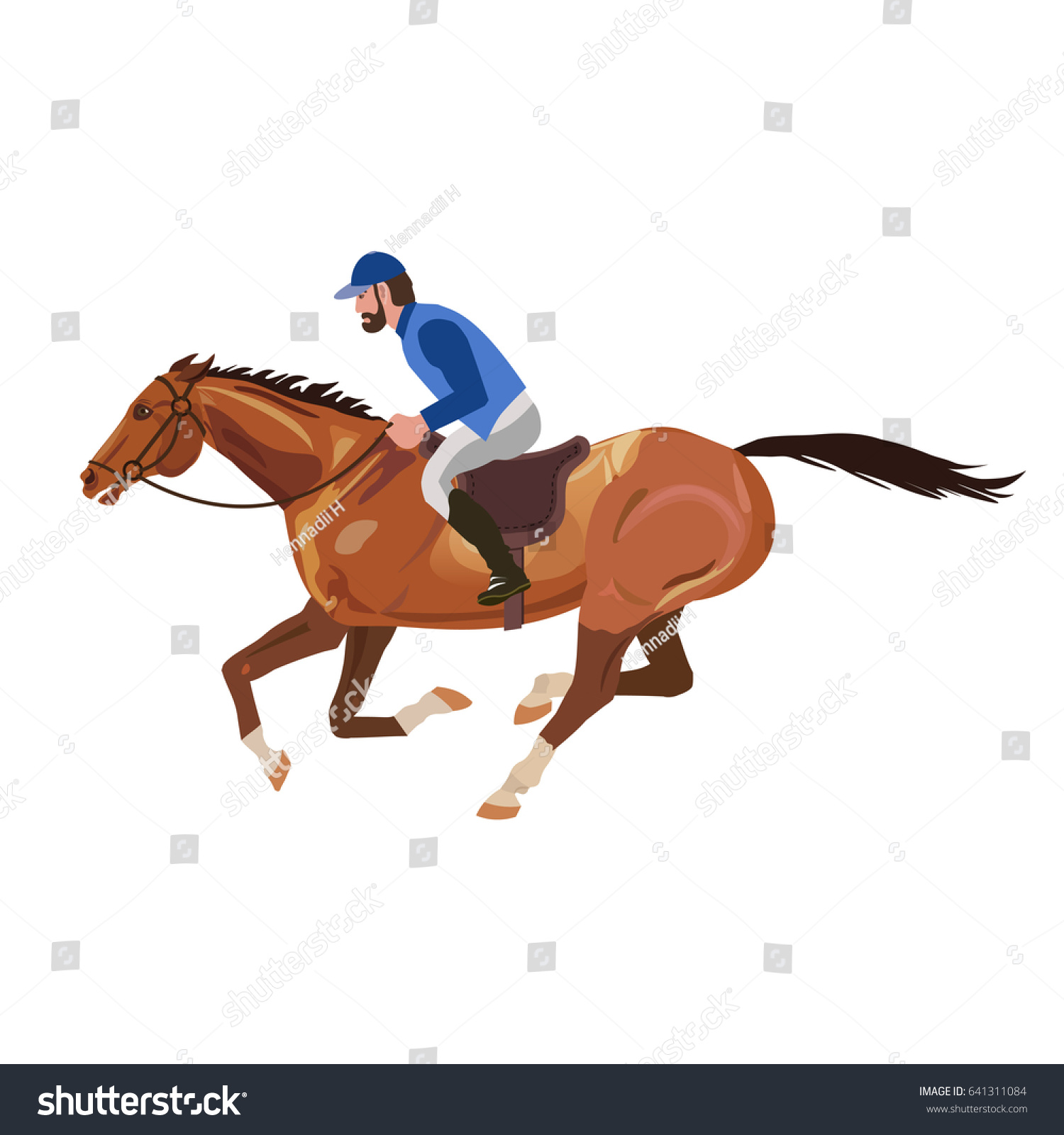 Всадник на коне с ребенком