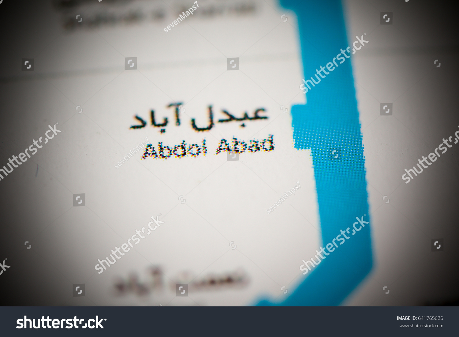 Abdol Abad Station Tehran Metro Map Foto De Stock 641765626 Shutterstock