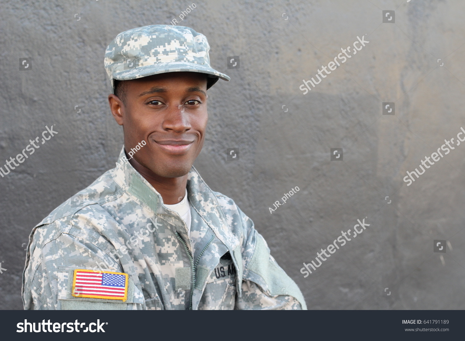 Healthy Soldier Close Isolated Copy Space Stock Photo 641791189 ...