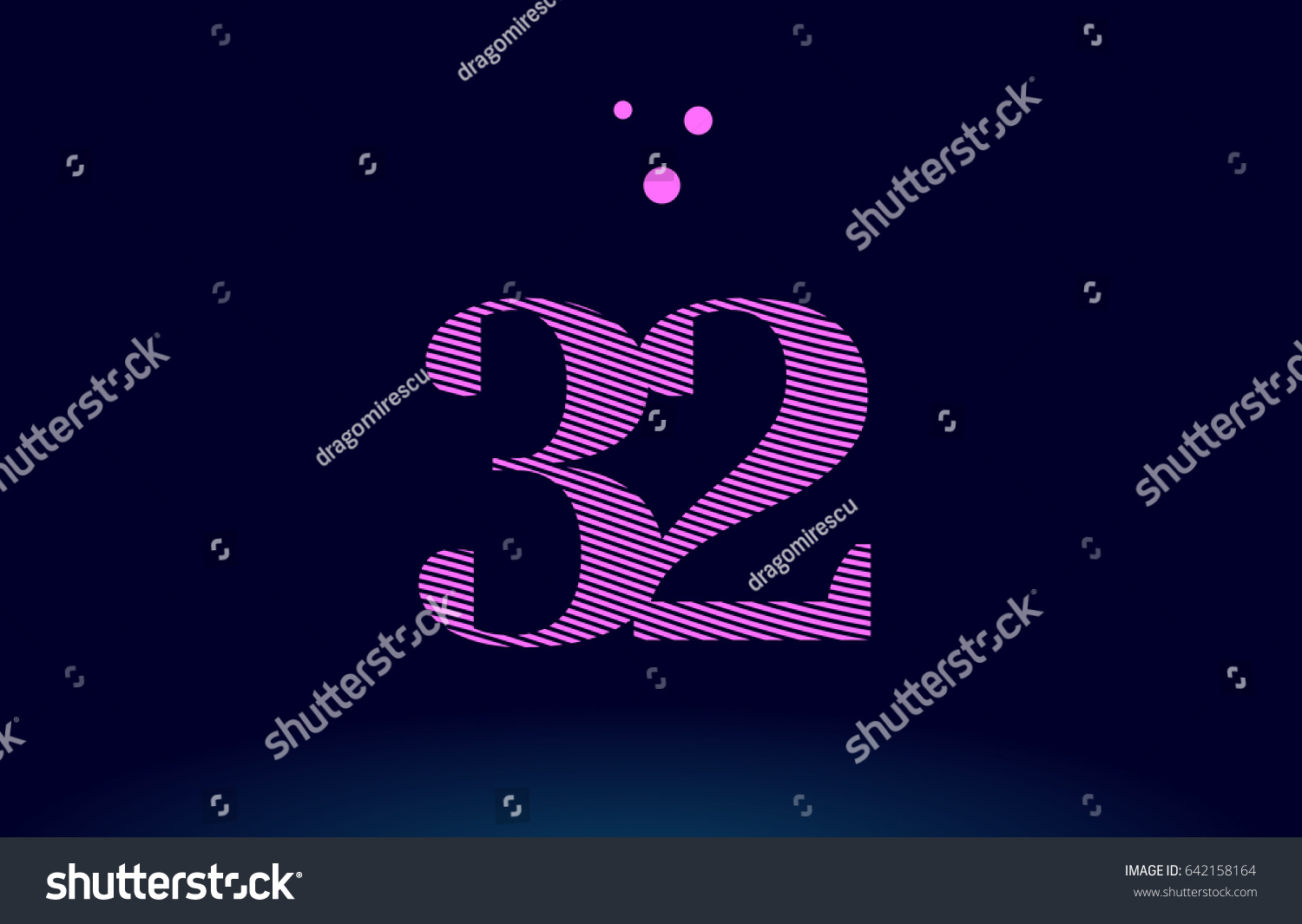 32-number-digit-logo-pink-line-stock-vector-royalty-free-642158164-shutterstock