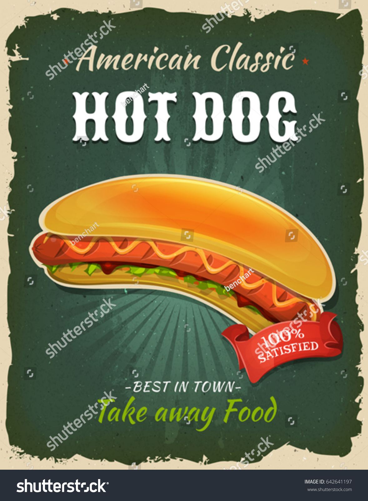 retro-fast-food-hot-dog-poster-stock-vector-royalty-free-642641197