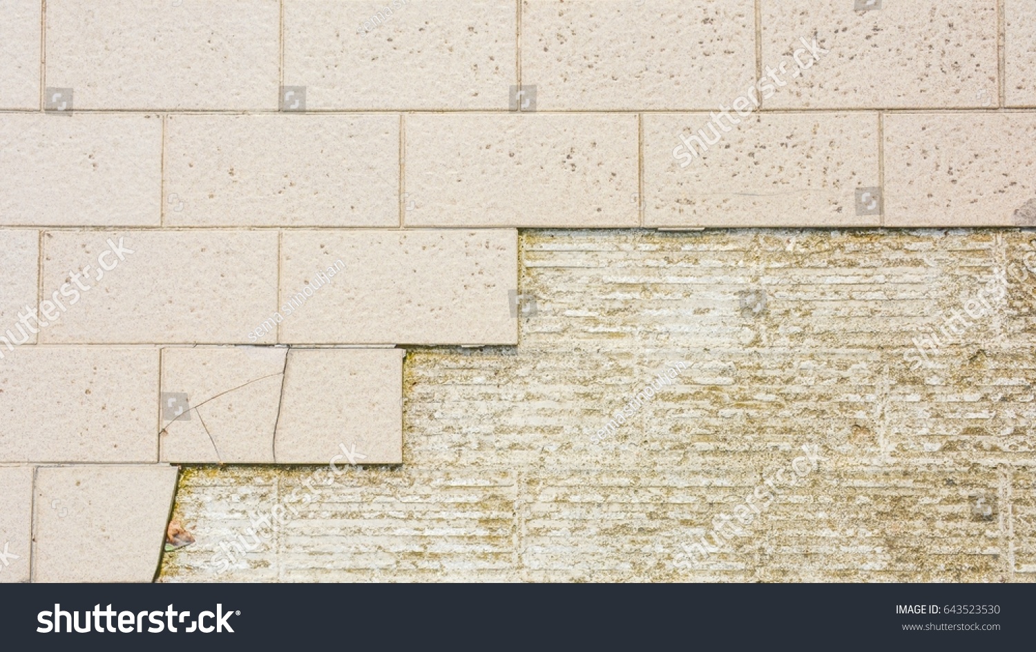 Broken Dirty Floor Tiles Stock Photo 643523530 | Shutterstock