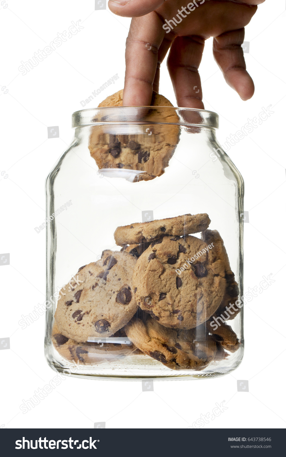 Hand Cookie Jar Isolated On White Stock Photo 643738546 | Shutterstock