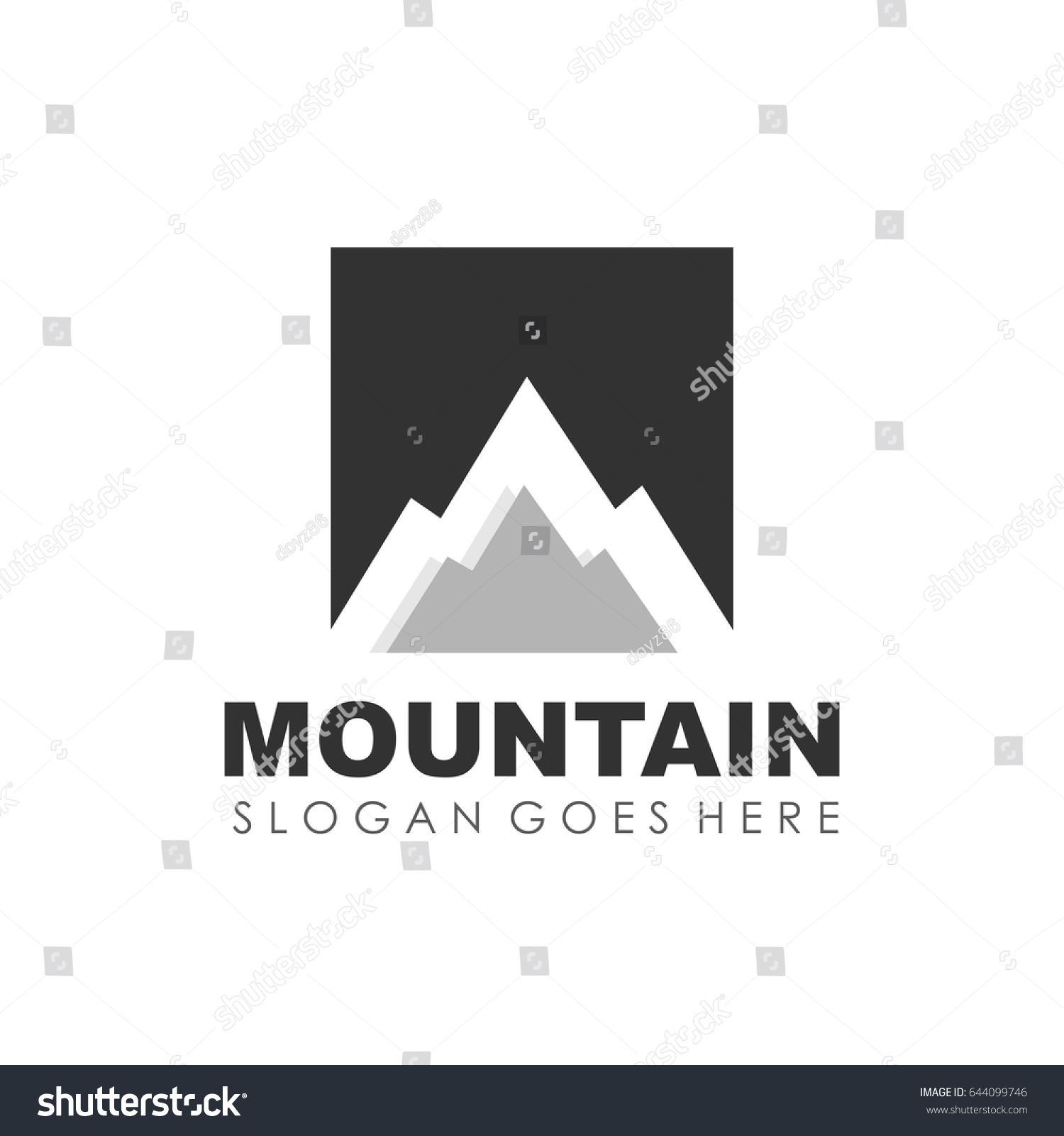 Mountain Outdoor Logo Design Vector Stock Vector (Royalty Free ...