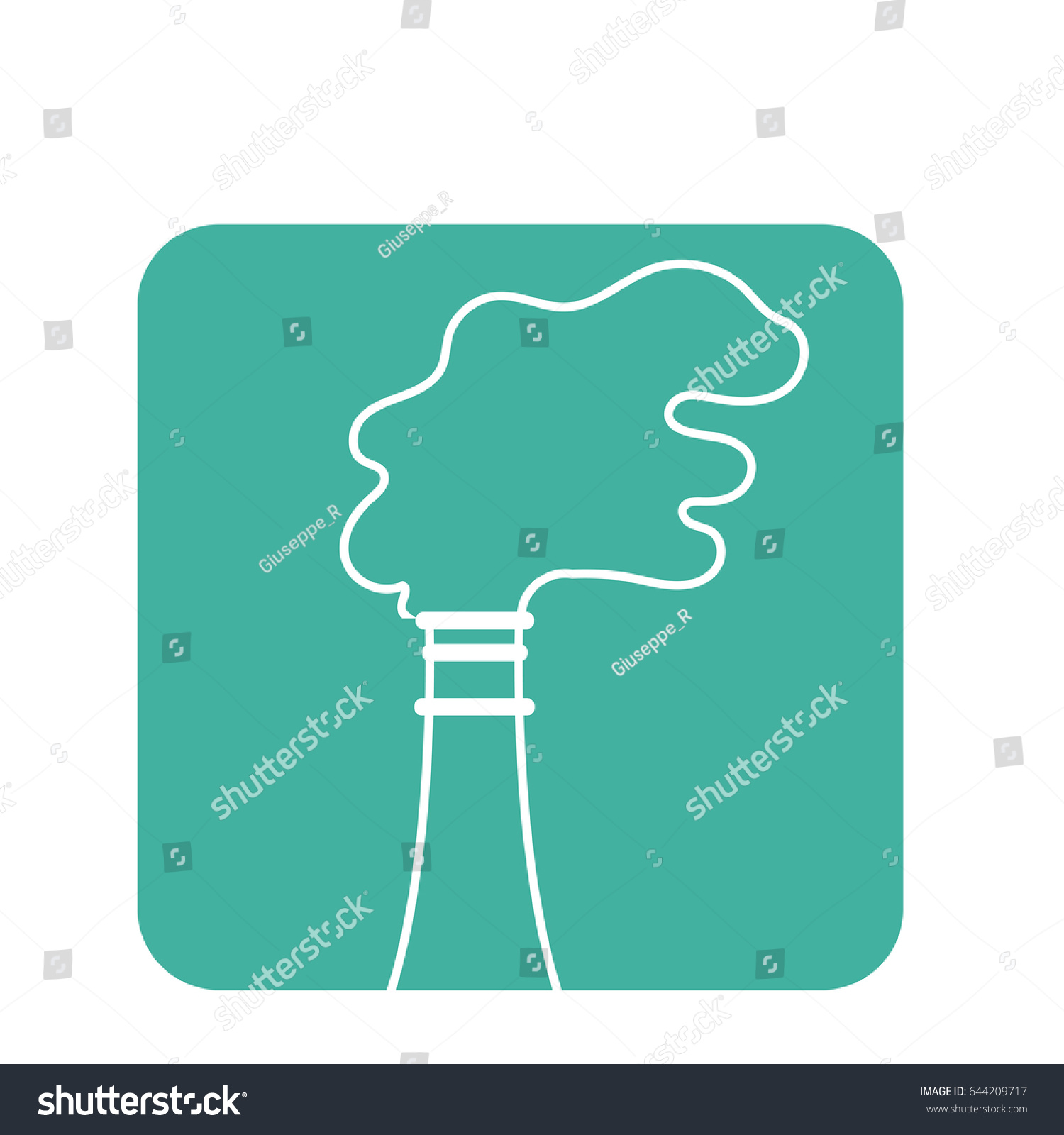 Label Pollution Factory Contaminating Environment Planet Stock Vector ...