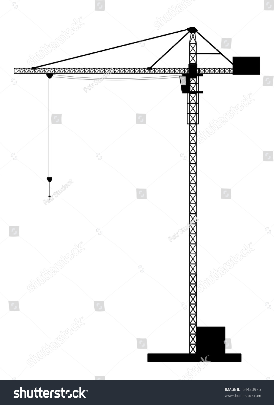 Crane Stock Vector (Royalty Free) 64420975 | Shutterstock