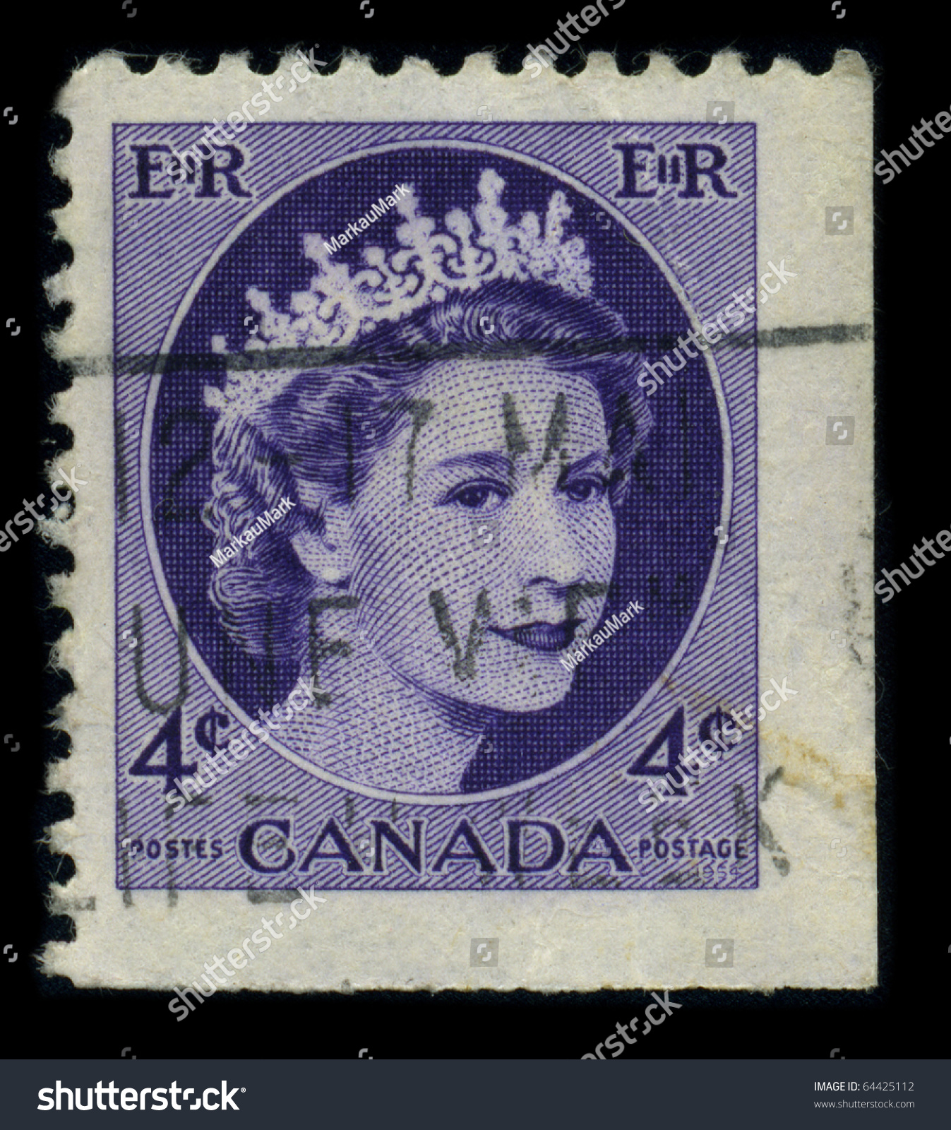 Canada Circa 1954 Postage Stamp Showing Stock Photo 64425112 | Shutterstock