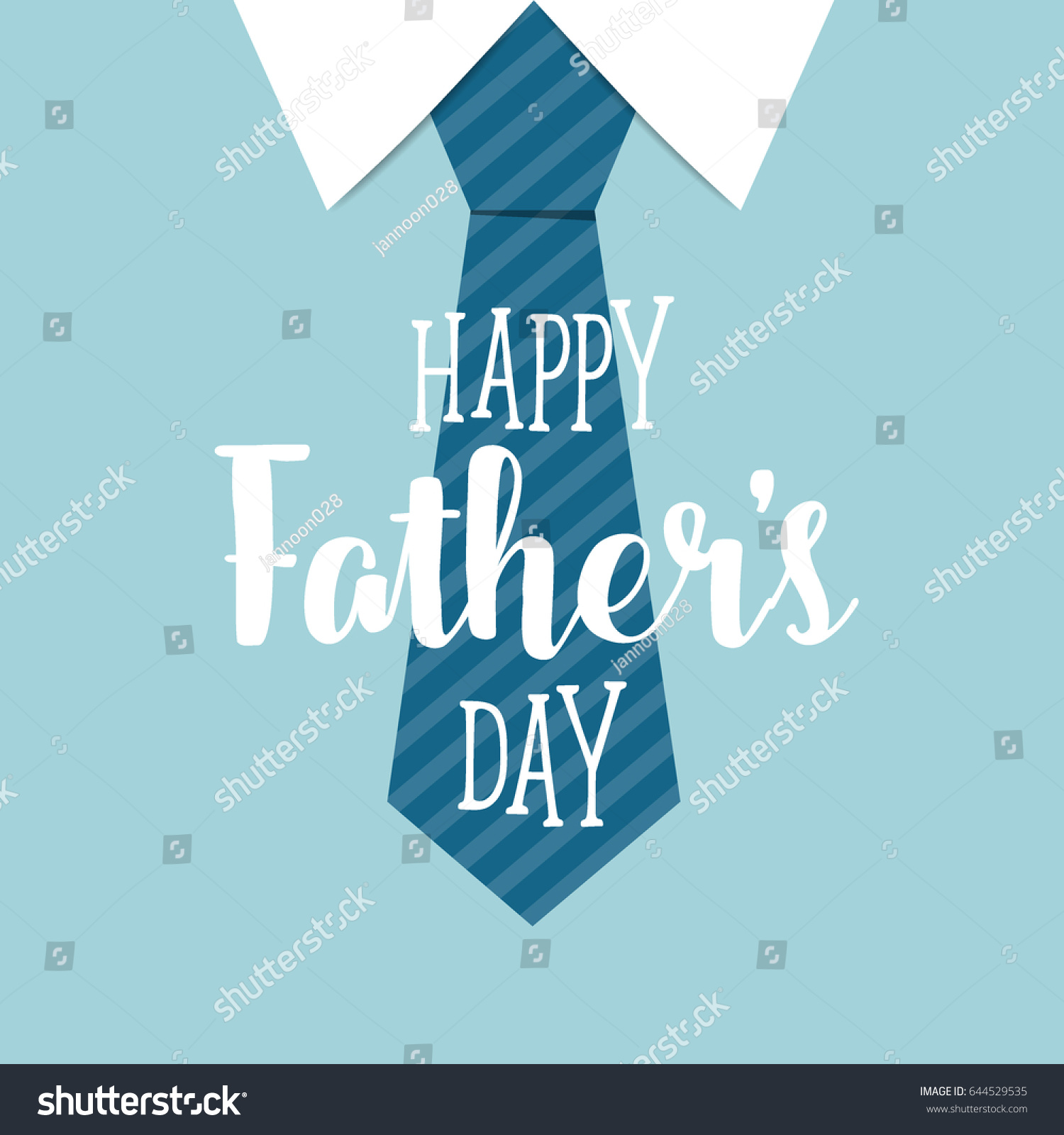 Happy Fathers Day Card Design Big Stock Vector (Royalty Free) 644529535 ...