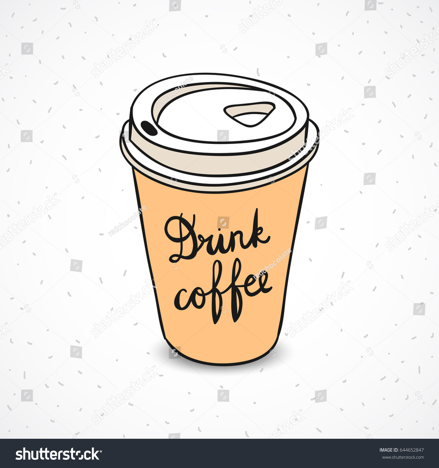 Рисование на стаканах кофе