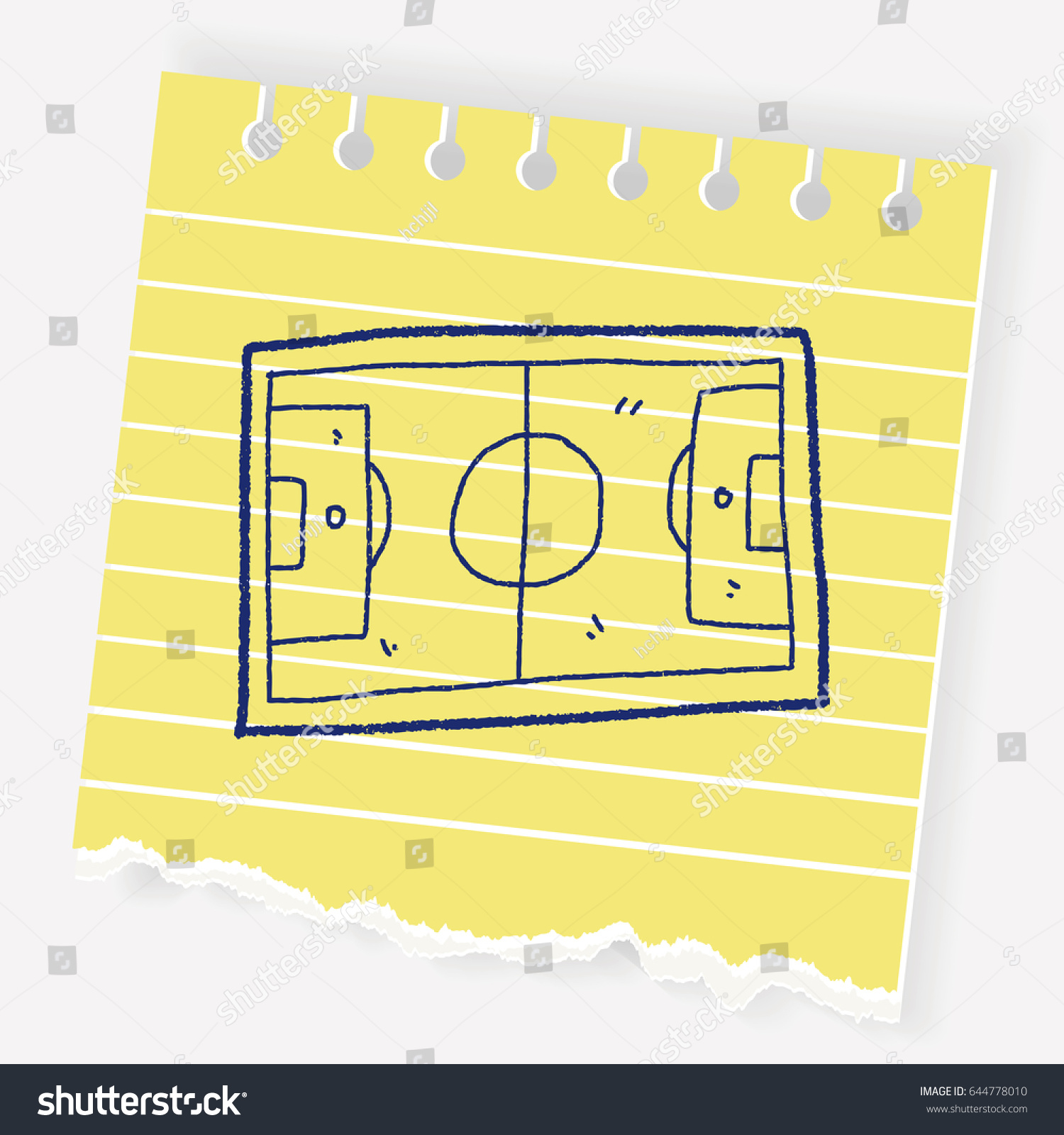 Basketball Court Doodle Stock Vector (Royalty Free) 644778010 ...