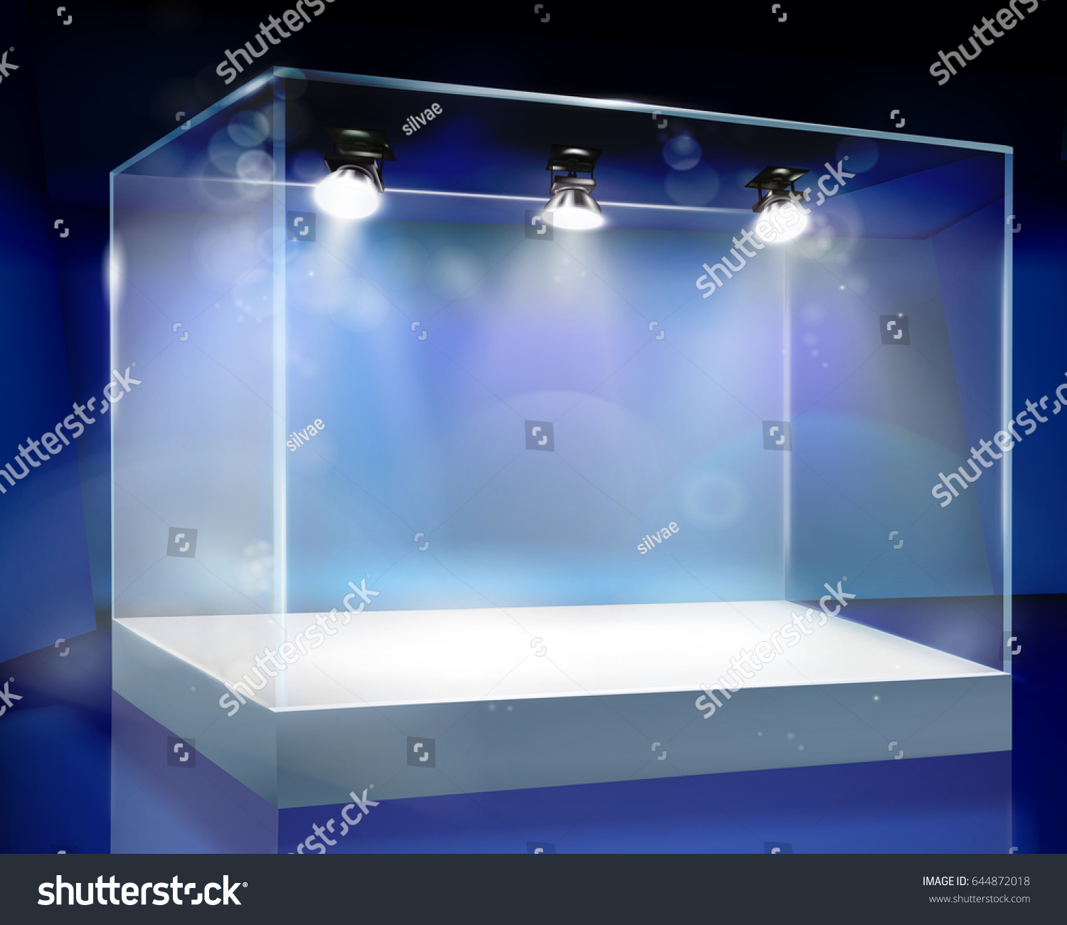 Showcase Shop Vector Illustration Stock Vector (Royalty Free) 644872018 ...