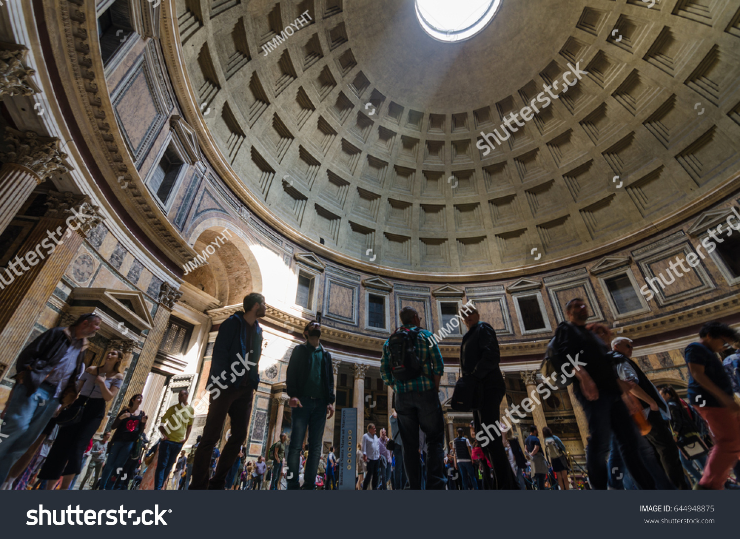 Ants Eye View Inside Pantheon Indoors Stock Photo 644948875 | Shutterstock