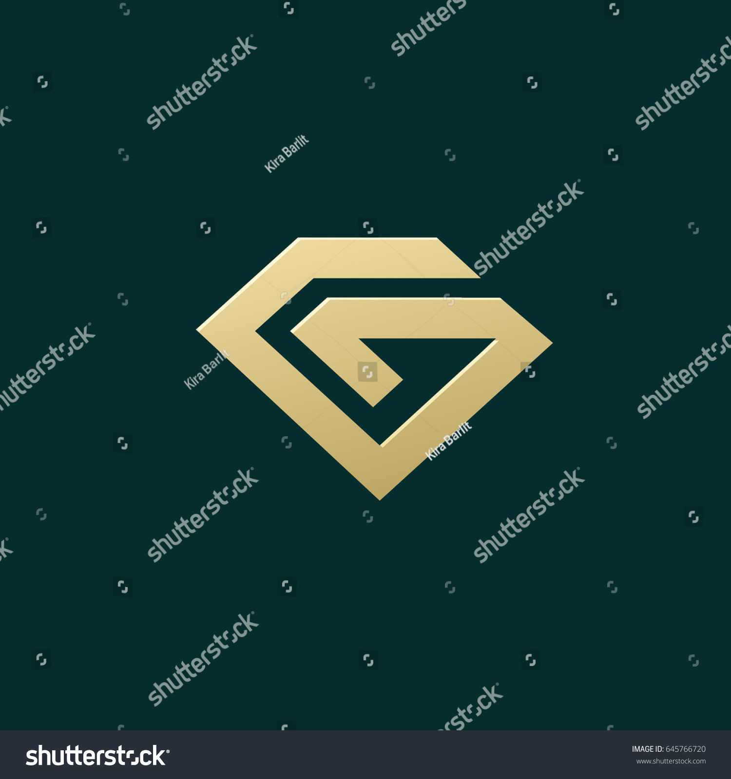 Logo Design Abstract Diamond Vector Template Stock Vector (Royalty Free ...