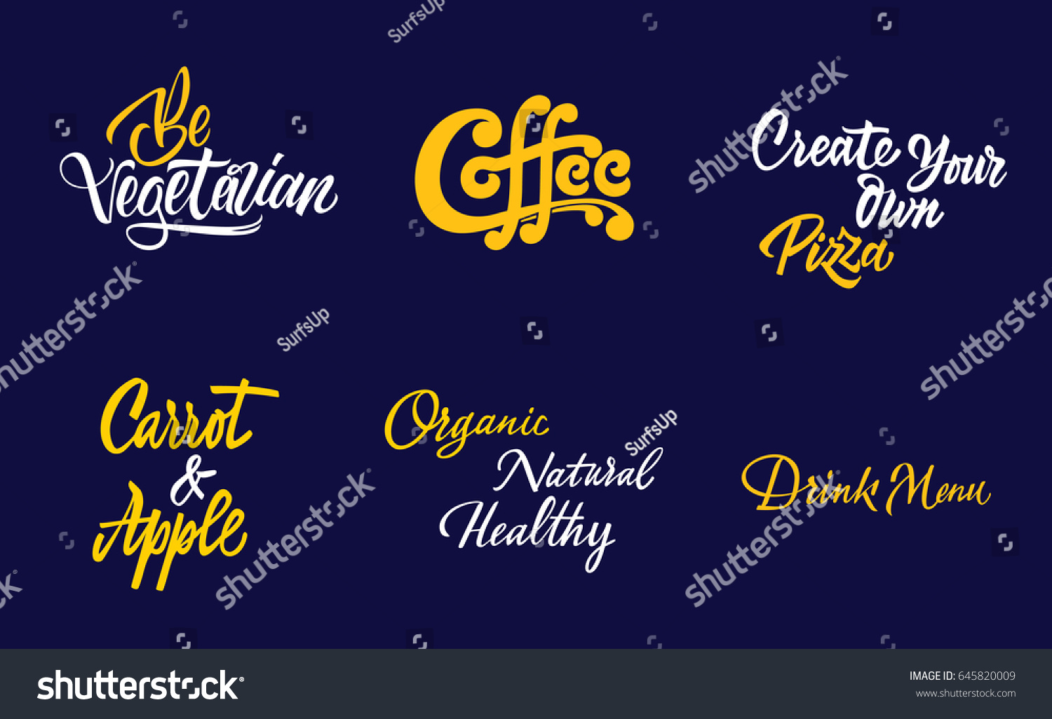 lettering-set-cafeteria-stock-vector-royalty-free-645820009