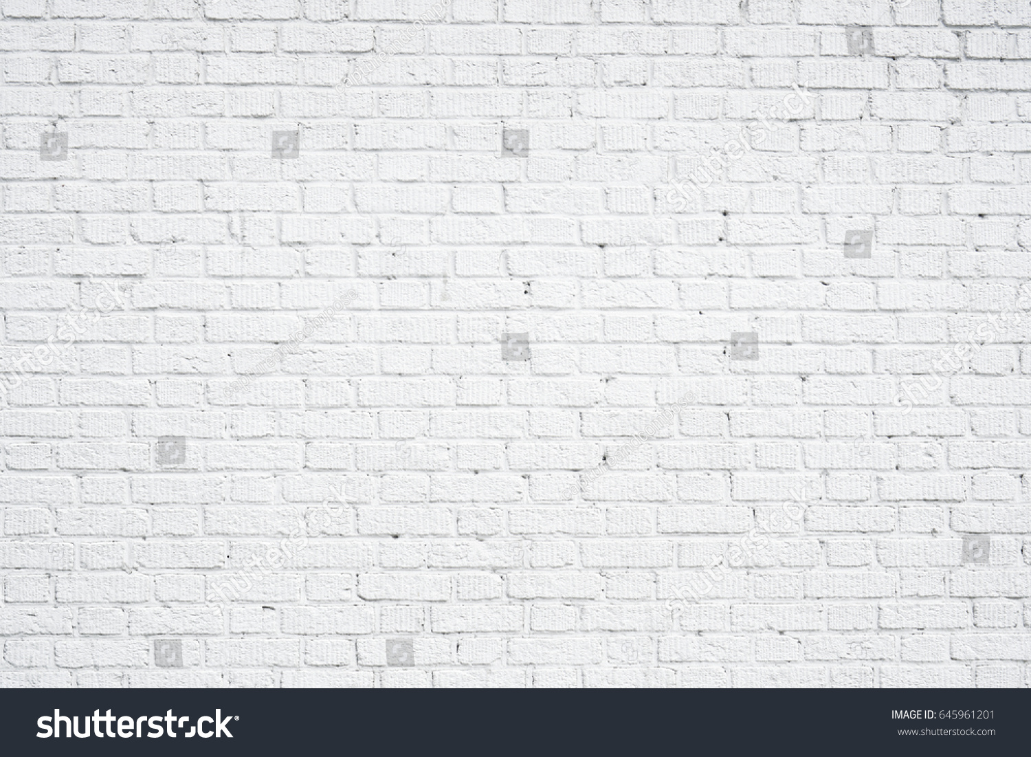 White Brick Wall Background Neutral Texture Stock Photo 645961201 ...