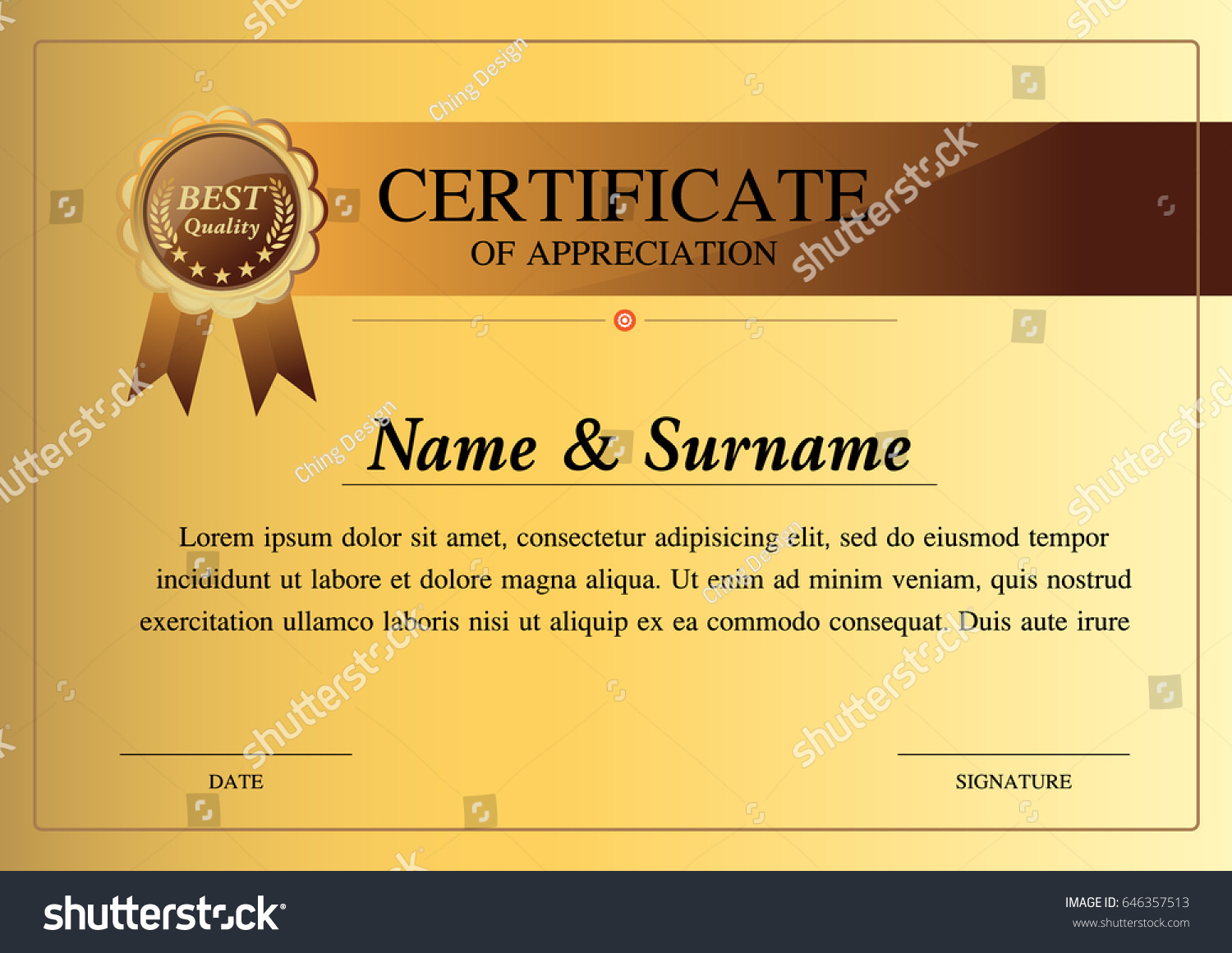 guarantee certificate template