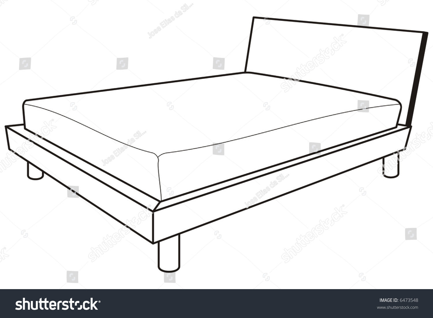 Схематичная кровать