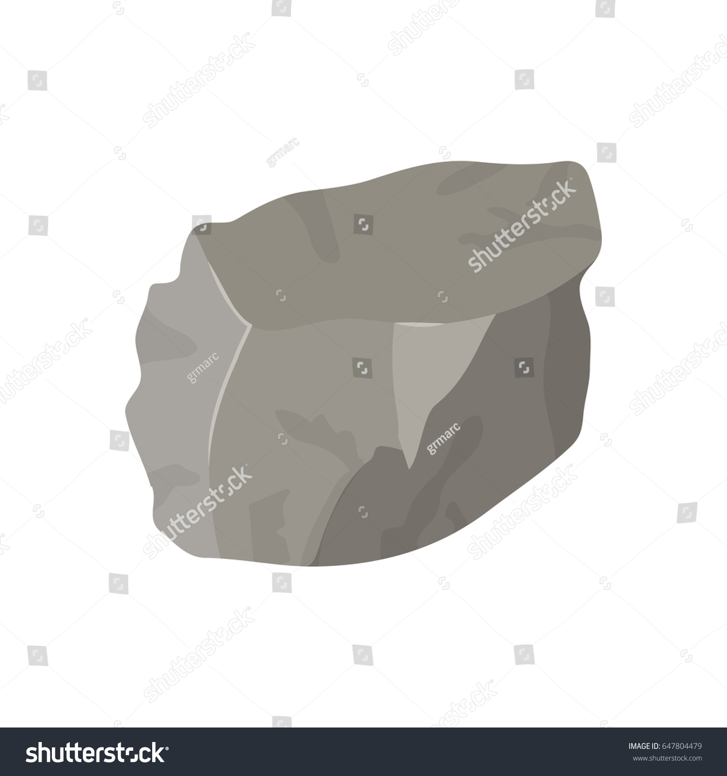 Color Background Lump Rock Vector Illustration Stock Vector (Royalty ...