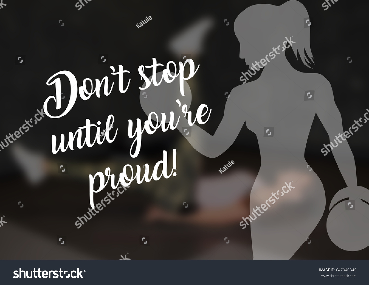 Fitness Motivation Quotes Stock Illustration 647940346 | Shutterstock