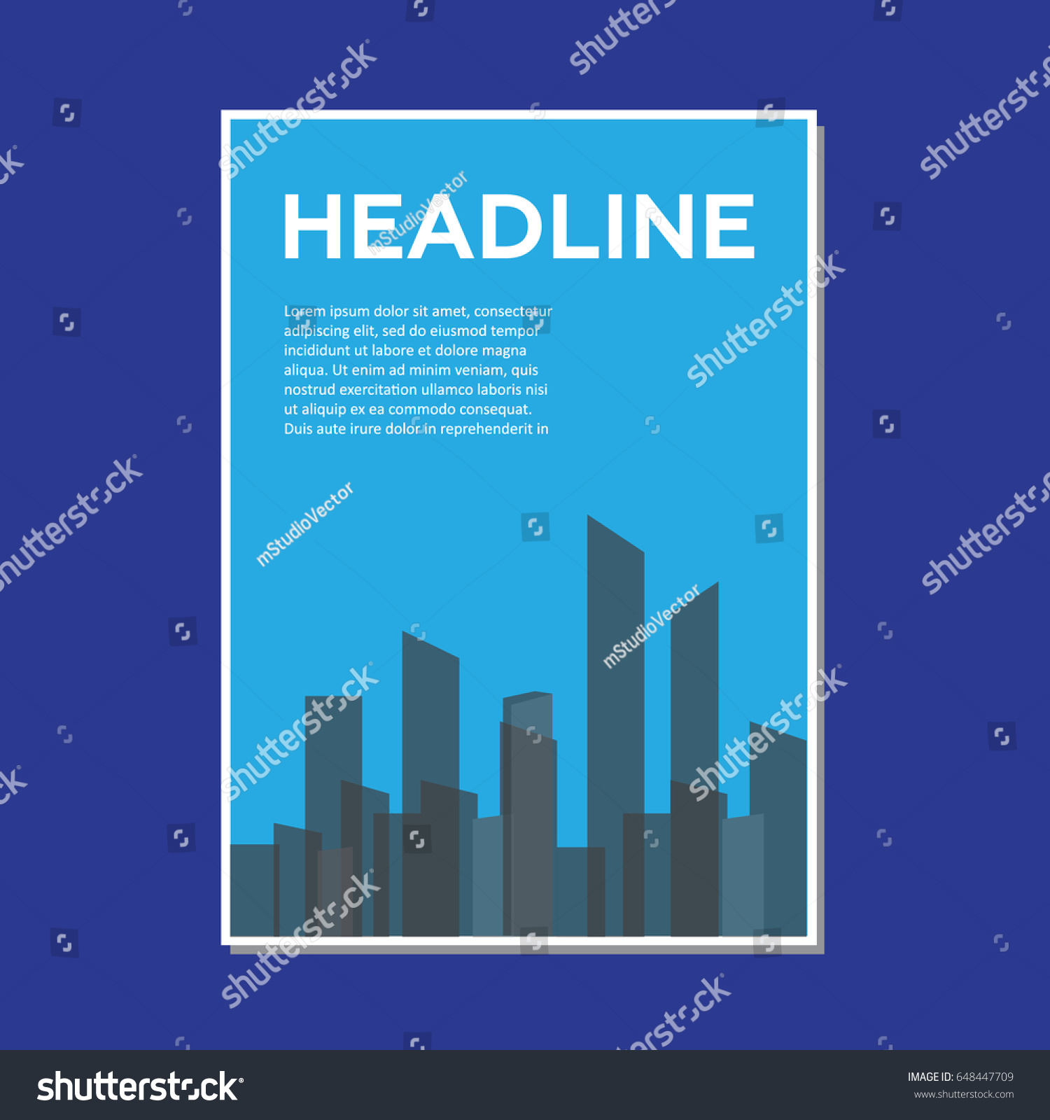 Creative Brochure Template Design Infographic Chart Vector De Stock Libre De Regalías 6709