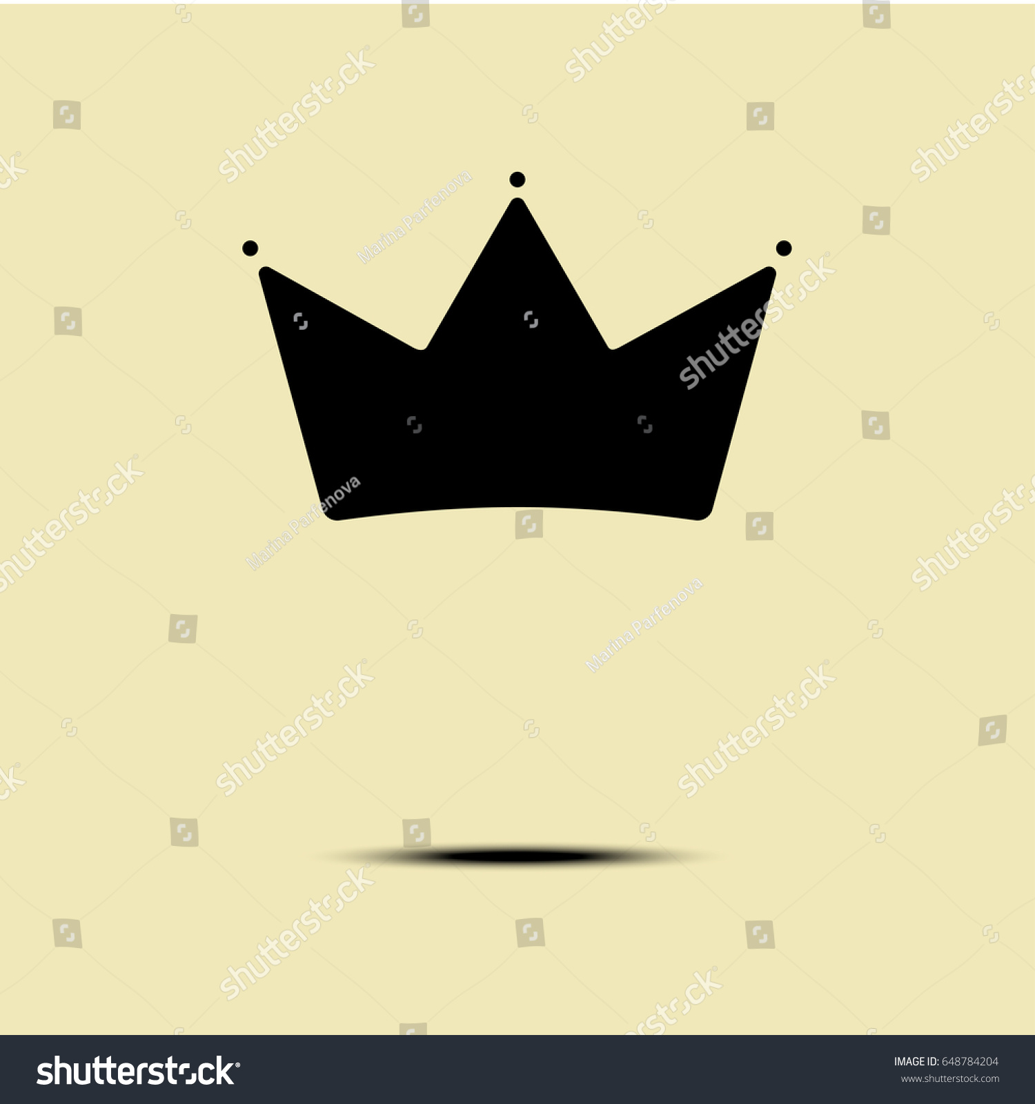 Geometric Vintage Crown Logo Minimalism Design Stock Vector Royalty Free 648784204 Shutterstock 