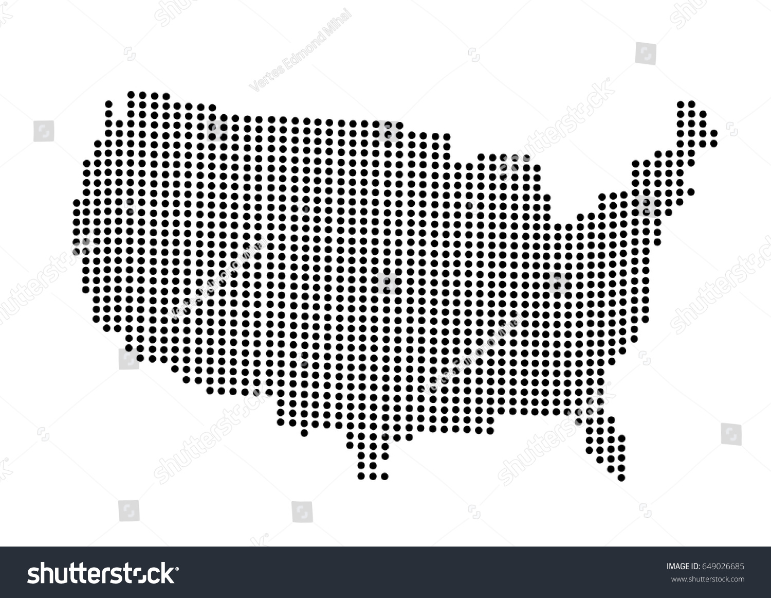 Usa Map Vector Illustration Stock Vector Royalty Free Shutterstock