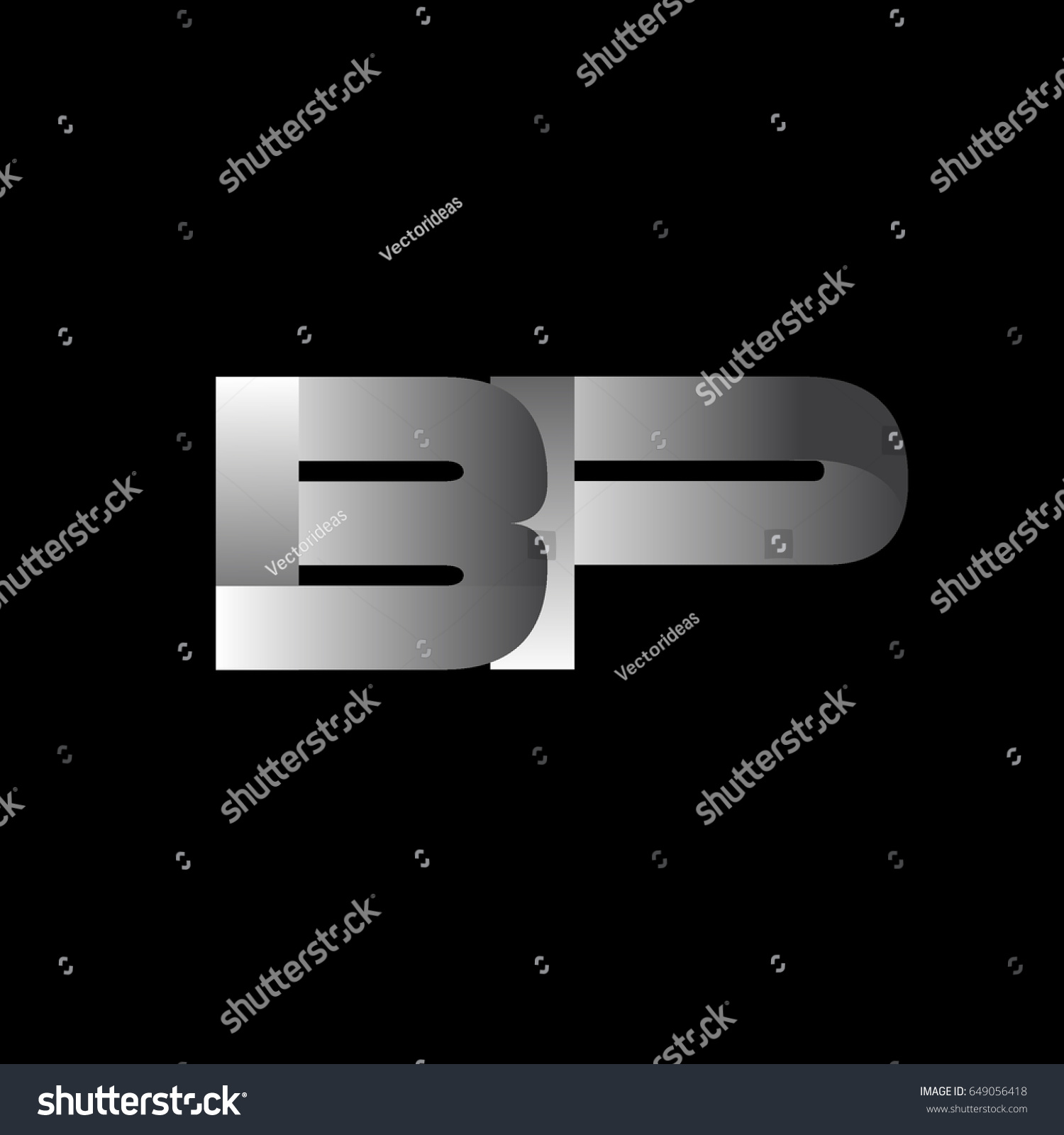 Initial Letter Bp Uppercase Modern Simple Stock Vector (Royalty Free ...