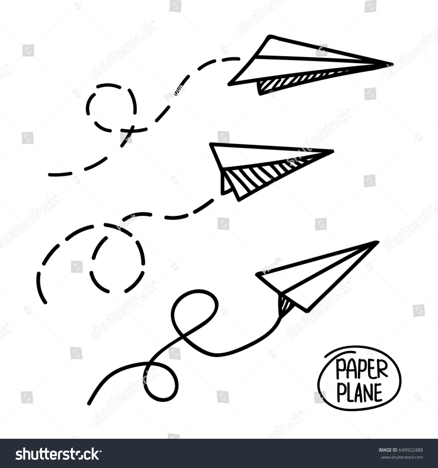 Самолетик нарисованный ручкой
